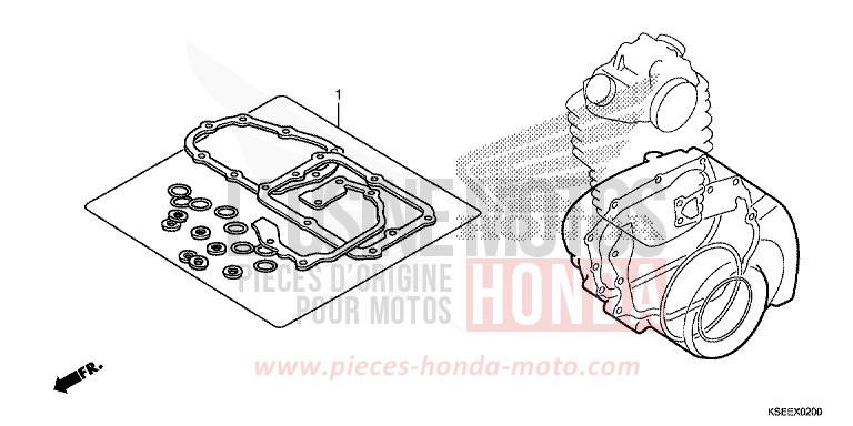 DICHTUNG SATZ B von CRF150R "Big Wheels" EXTREME RED (R292) von 2018